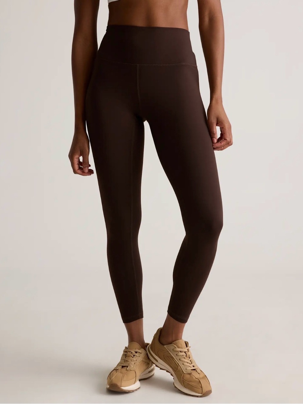 Quince Power-Up High-Rise Training Legging Espresso 25” inseam
